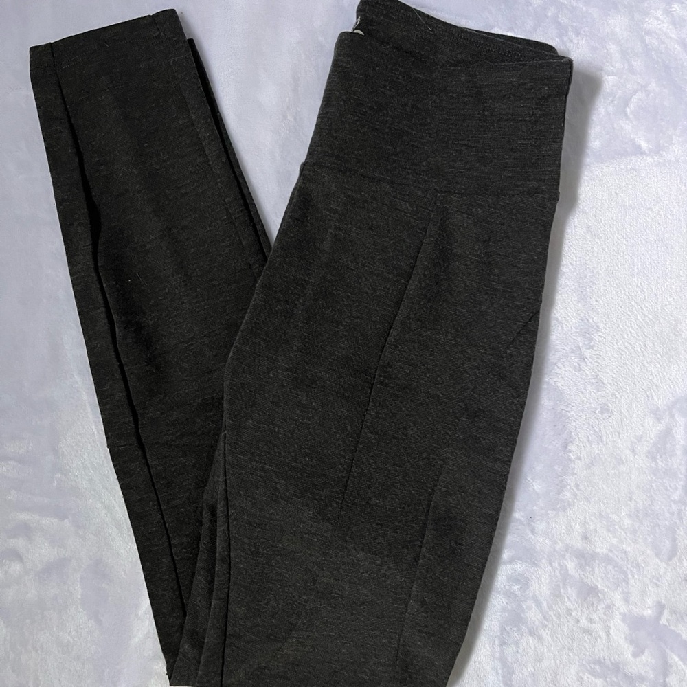 Prana Grey Leggings Sleek Form-Fitting Bottoms